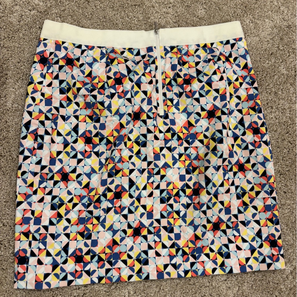 Etcetera Geometric Patterned Skirt - image 6